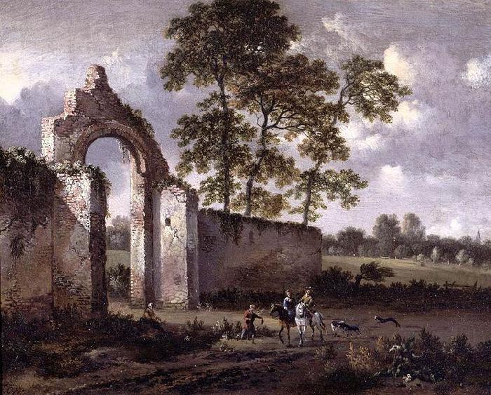 Jan Wijnants Landscape with a Ruined Archway china oil painting image